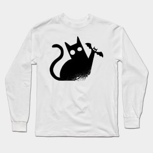 funny cat - superhero cat Long Sleeve T-Shirt